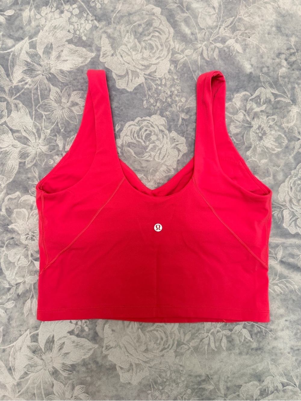 lululemon athletica Bright Red Cropped Sports Tank